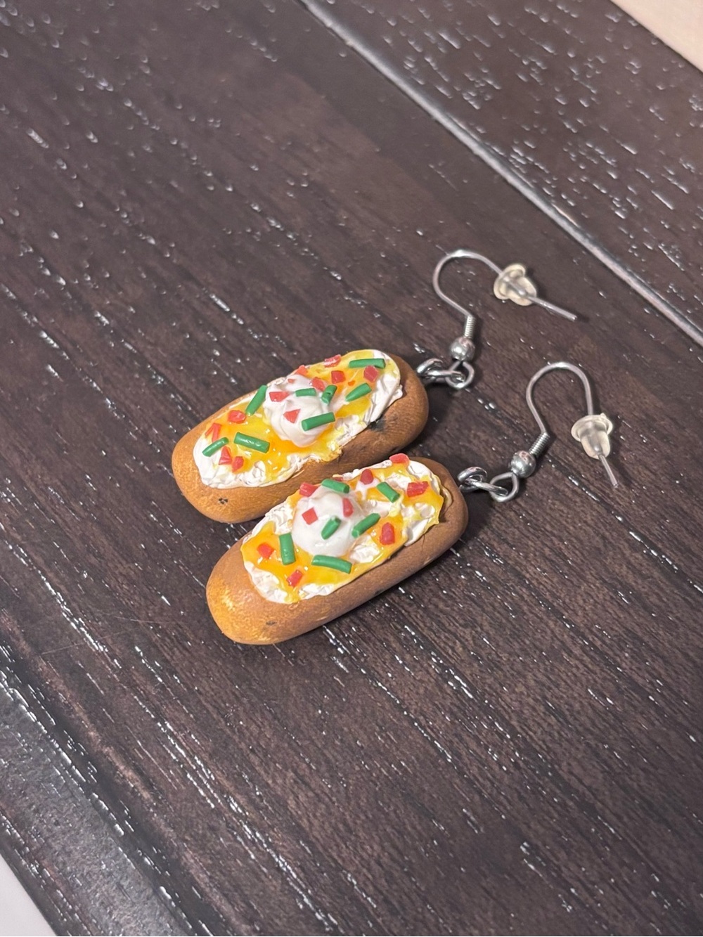 Loaded Baked Potato Earrings